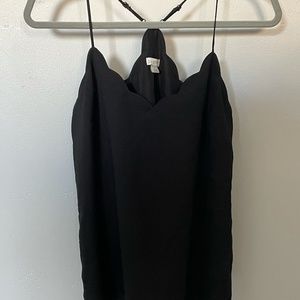 J Crew Scalloped Tank Top